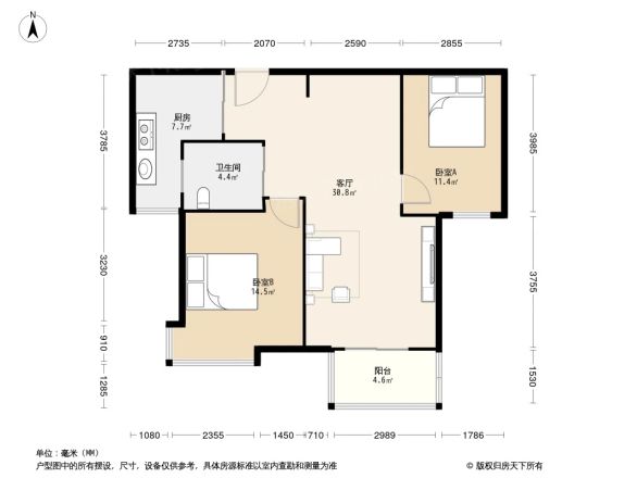 嘉城爱琴海户型图