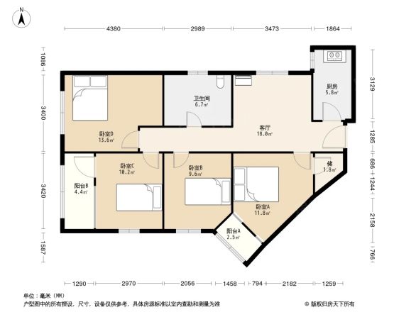 爱乐大厦户型图