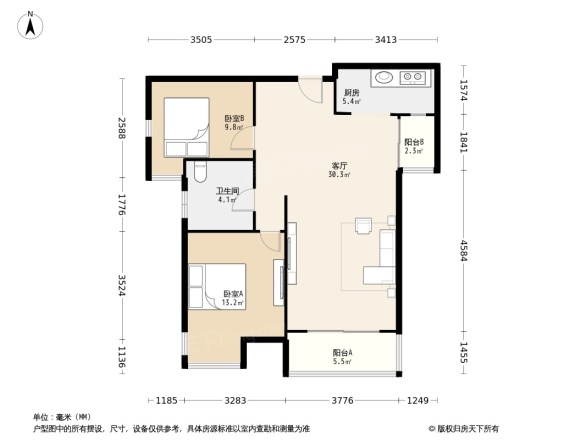 金地西岸故事户型图