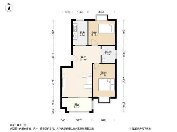 西虞天成户型图