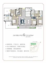 嘉福·万达广场6室3厅1厨2卫建面230.0㎡