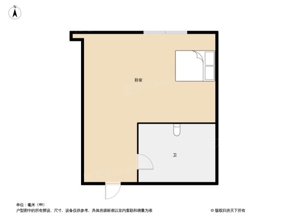 欣北钱江国际广场酒店式公寓户型图