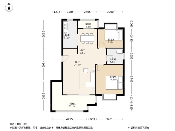 美兰湖中华园户型图