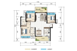 园宾花园·松湖天骄3室2厅1厨2卫建面108.00㎡