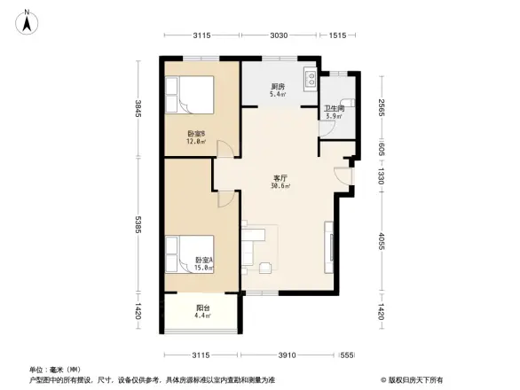 华城绿洲二期户型图