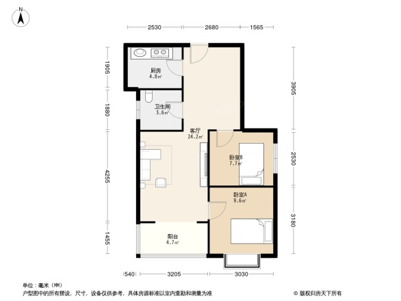 华城绿洲二期户型图