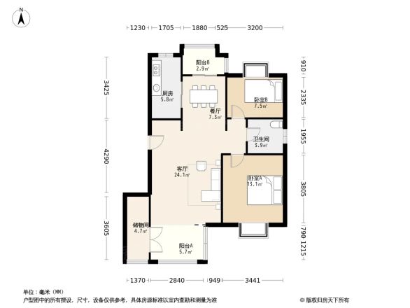 美兰湖中华园户型图