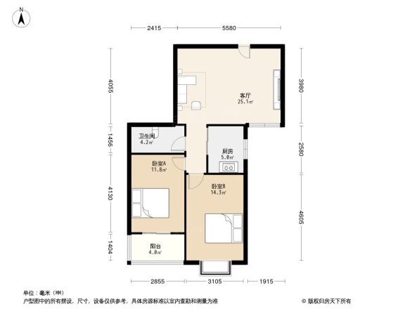 华城绿洲二期户型图