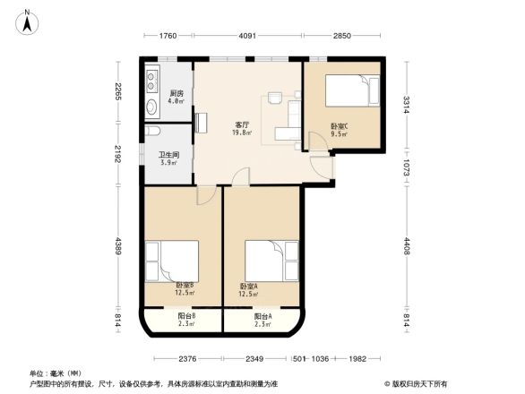 仁宝公寓户型图