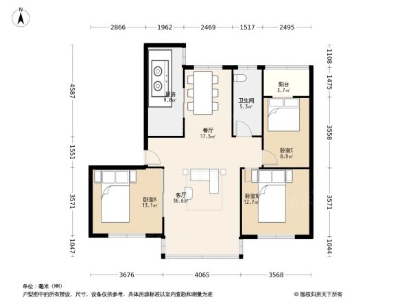 映雪佳苑户型图