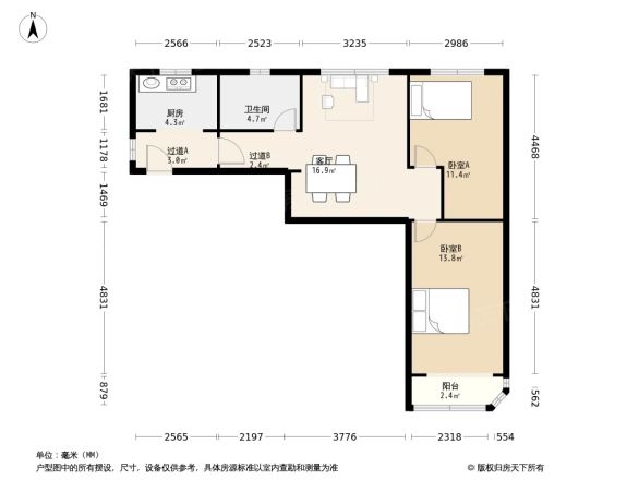 仁宝公寓户型图