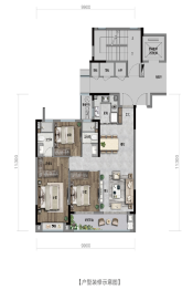 大溪峯华苑3室2厅1厨2卫建面110.00㎡