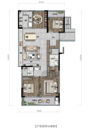 大溪峯华苑4室2厅1厨2卫建面130.00㎡