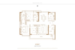 升龙·学府上城4室2厅1厨2卫建面136.00㎡