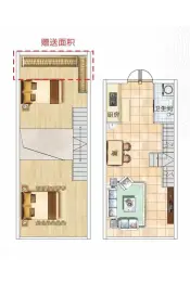 博雅星座1室1厅1厨1卫建面33.00㎡