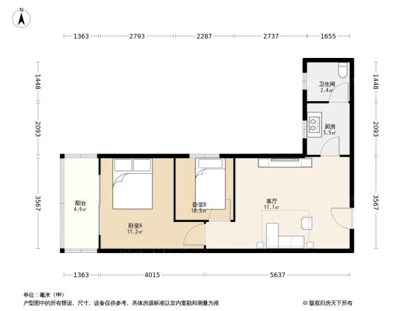 银山花园户型图