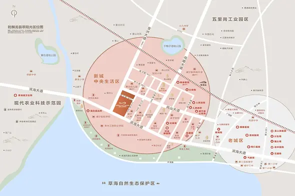 乾麟龙·翡翠阳光交通图