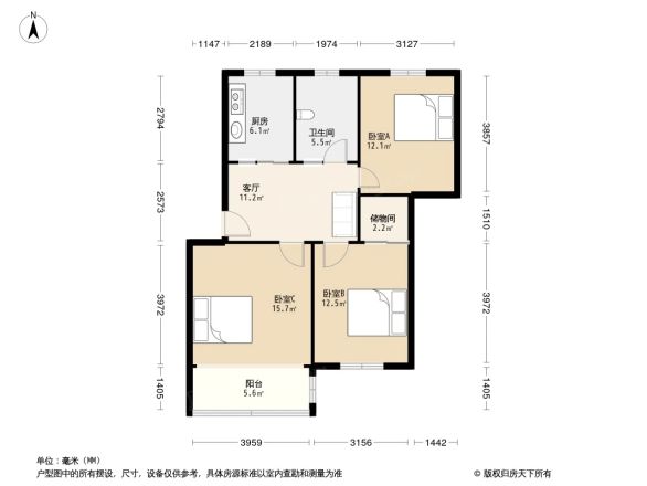 泰景苑户型图