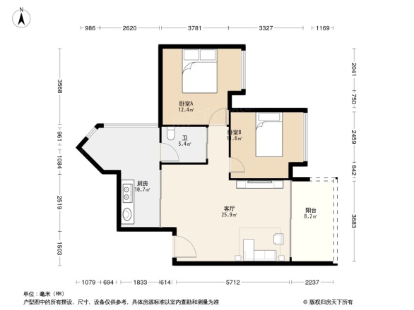 贝迪新城三期户型图