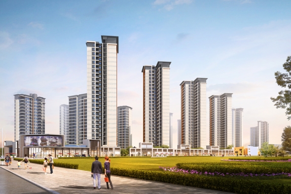 乾麟龙·翡翠阳光效果图