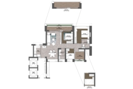 招商保利·海珠天珺3室2厅1厨2卫建面137.00㎡