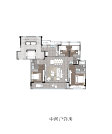 保利天珺4室2厅1厨3卫建面169.00㎡