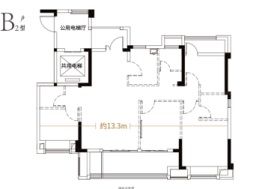 融信悦著4室2厅1厨2卫建面123.00㎡