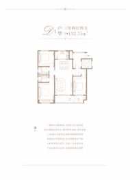 汇邦开元府3室2厅1厨2卫建面132.75㎡