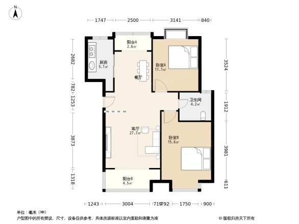 兰亭名苑户型图