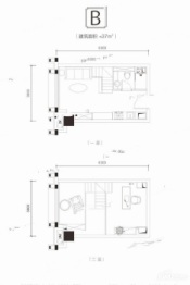 58神奇空间1室1厅1厨1卫建面37.00㎡