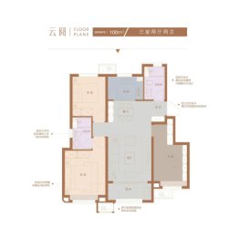 泽信渤龙云筑3室2厅1厨2卫建面100.00㎡