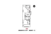 H户型95.88平