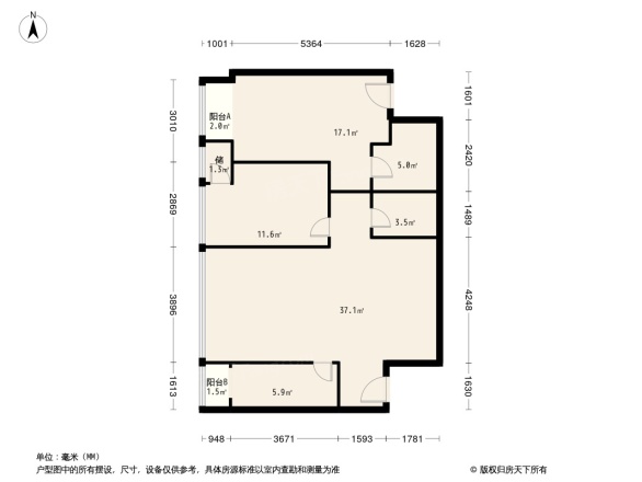 富力盛悦居户型图