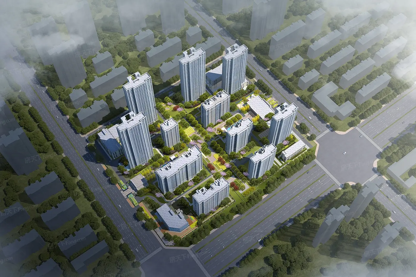 滨河春晓效果图