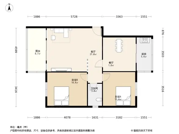 下莲池街8号户型图