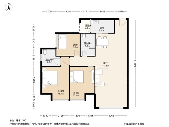丽都佳苑户型图