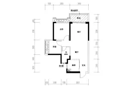 誉禧阳光雅园2室2厅1厨1卫建面71.00㎡