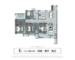 龙湖亿联·春江天玺4室2厅1厨2卫建面142.0㎡