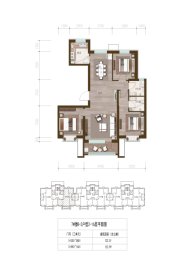 福成·禧悦里3室2厅1厨2卫建面122.00㎡