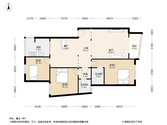 和盛花园户型图