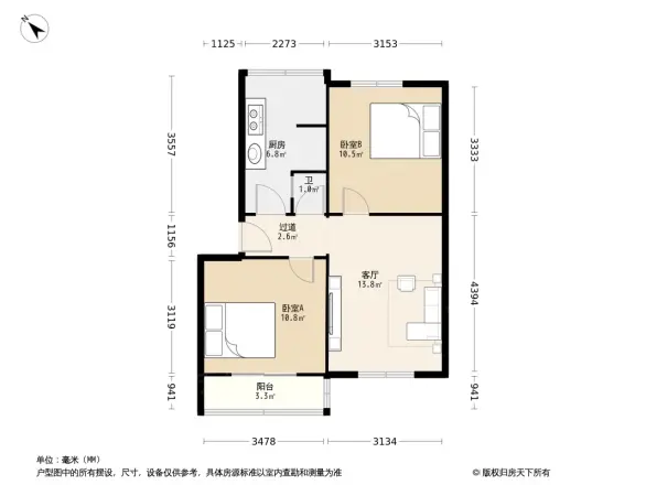 暑袜中街小区户型图