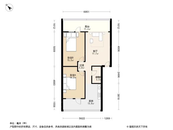 通祠路14号院户型图