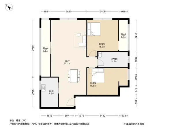 明信鹭湾户型图