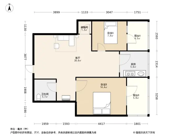 高攀路36号院户型图