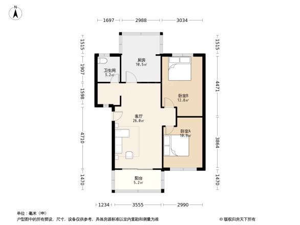 二十一世纪花园一期户型图