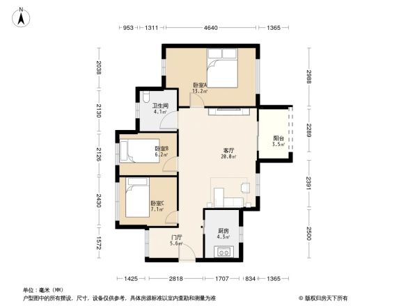 万科金域学府户型图