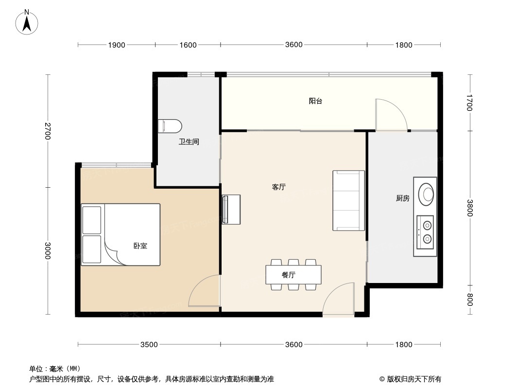 现代简约三居室123.7平米10.5万-花果园装修案例-贵阳房天下家居装修网