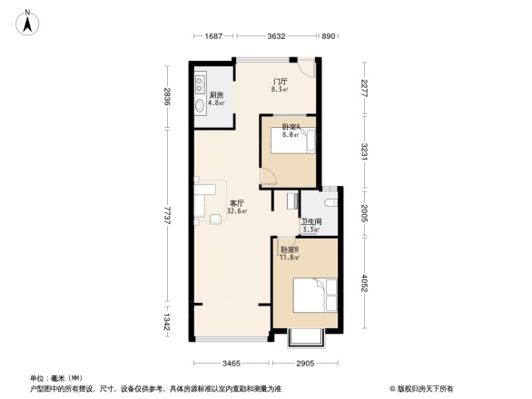 龙湖丽景一期户型图