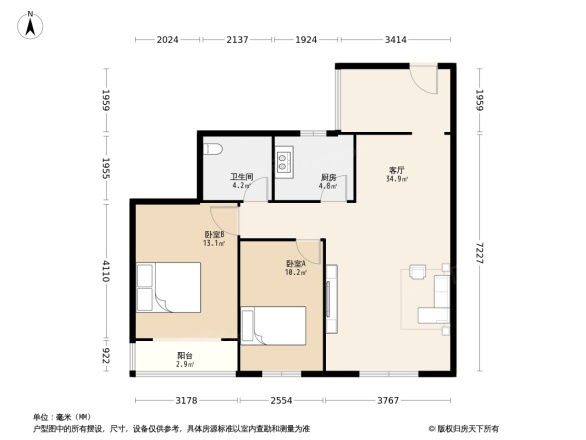 龙湖丽景一期户型图