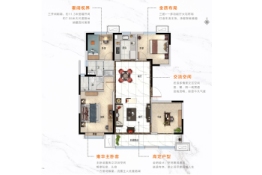 迁安碧桂园天誉4室2厅1厨2卫建面143.00㎡